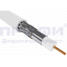 ITK Каб. коаксиал. медный RG6 75Ом FPE PVC бел. (100м) GENERICA CC3-R6F1-111-100-G