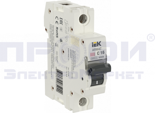 ARMAT Авт. выкл. M06N 1P C 16А IEK