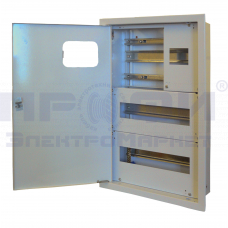 Щит ЩКВс 3-2х12+1х4--СЭ1,28мод,встр.,DIN-рейка,шины N и PE