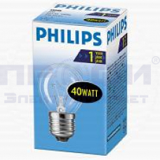 Лампа сферич. 40Вт/Е27 прозрачная Philips P45