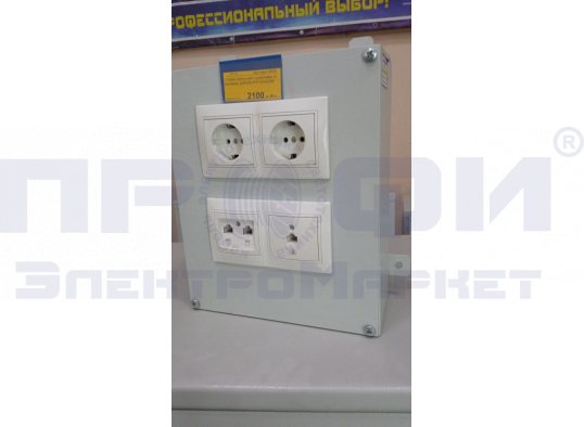 Стойка напольная с розетками (2 силовые, 2xRG45+RG12)/пр368