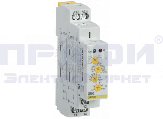 Реле напряжения ORV. 1ф 110-240 В AC/DC IEK (ORV-01-AD110-240)