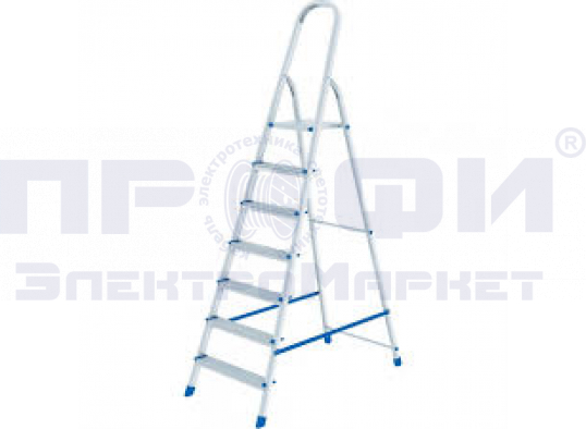 Стремянка, 7 ступеней, алюминиевая СИБРТЕХ Pоссия (97717)