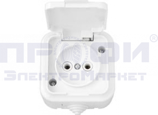 Розетка РА16-296 б/з IP54 (Пралеска Аква)