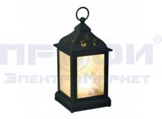Фонарь с гирляндой ULD-L1122-009/TTB/WW/3D BLACK на батарейках (не входят в комплект)