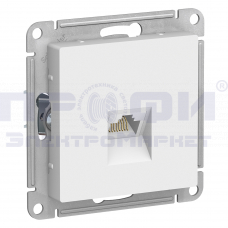 ATLASDESIGN РОЗЕТКА компьютерная RJ45, механизм, БЕЛЫЙ  ATN000183