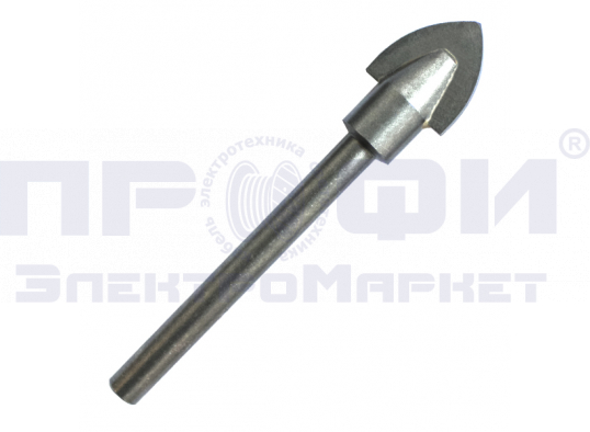 Сверло 8*80 2грани (керамика, стекло, мрамор, черепица) "Mos-Distar"