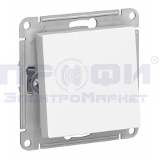 Переключатель одноклавишный ATLASDESIGN AQUA IP44 белый ATN440161